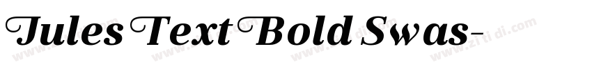 Jules Text Bold Swas字体转换